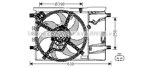 AVA QUALITY COOLING Вентилятор, охлаждение двигателя OL7539